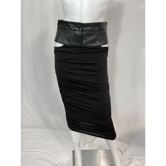 Ceren Ocak Cut Out Black Pencil Skirt Size XS - Picture 2 of 5